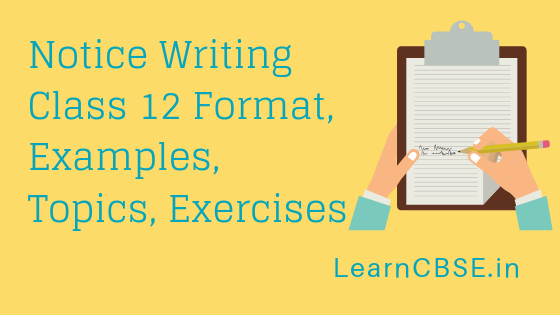 Notice-Writing-Class-12-Format