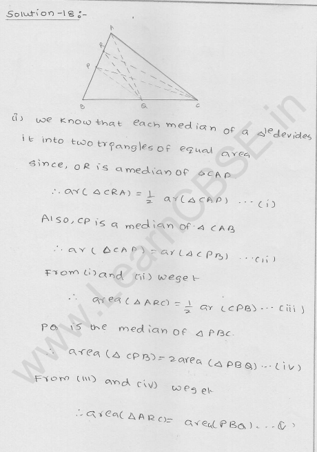RD Sharma Class 9 solutions Chapter 15 Areas of parrallelograms and Triangles Ex 15.3 15