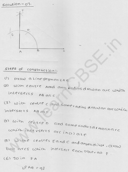 RD Sharma Class 9 solutions Chapter 17 Constructions Ex 17.2 Q 7
