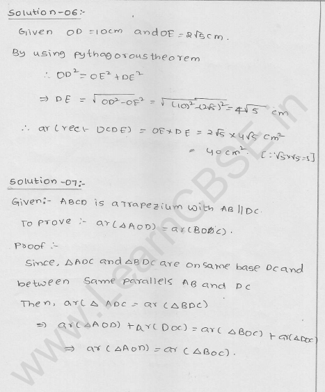 RD Sharma Class 9 solutions Chapter 15 Areas of parrallelograms and Triangles Ex 15.3 4