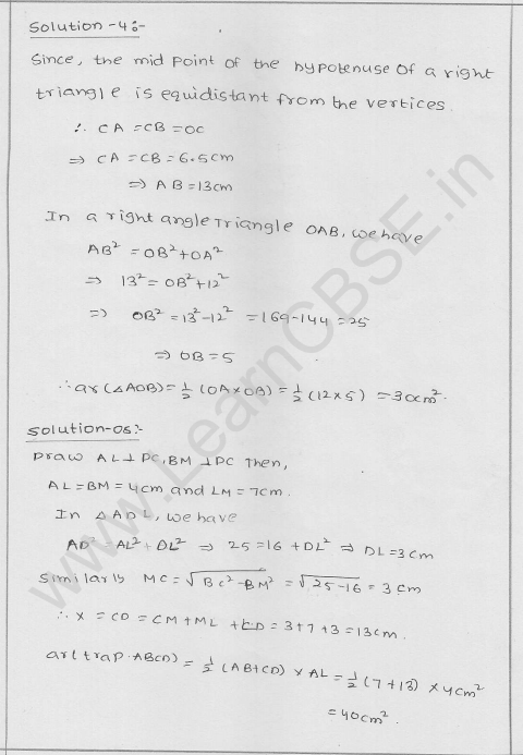 RD Sharma Class 9 solutions Chapter 15 Areas of parrallelograms and Triangles Ex 15.3 3