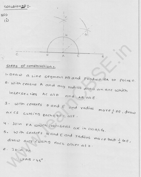 RD Sharma Class 9 solutions Chapter 17 Constructions Ex 17.2 Q 10