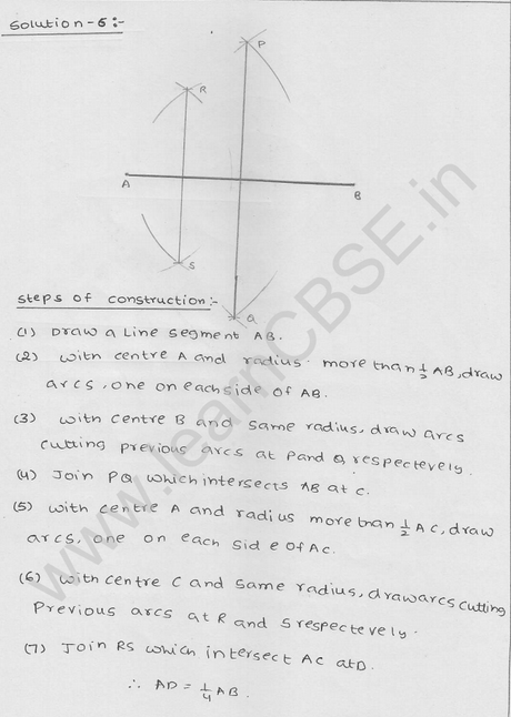 RD Sharma Class 9 solutions Chapter 17 Constructions Ex 17.1 Q 6