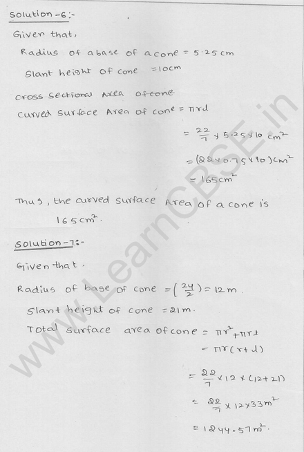 RD Sharma Class 9 solutions Chapter 20 Surface Area and volume of A Right Circular cone Ex 20.1 3