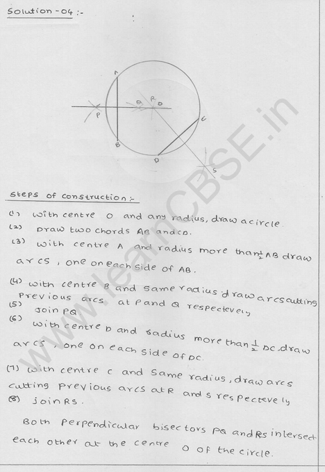 RD Sharma Class 9 solutions Chapter 17 Constructions Ex 17.1 Q 4