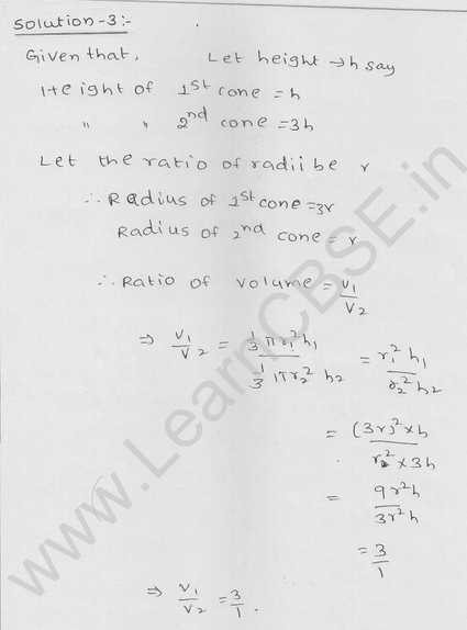 RD Sharma Class 9 solutions Chapter 20 Surface Area and volume of A Right Circular cone Ex 20.2 3