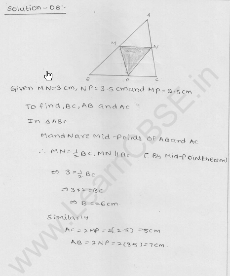 RD Sharma Class 9 Solutions Chapter 14 Quadrilaterals Ex 14.4 7