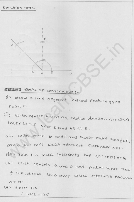 RD Sharma Class 9 solutions Chapter 17 Constructions Ex 17.2 Q 8
