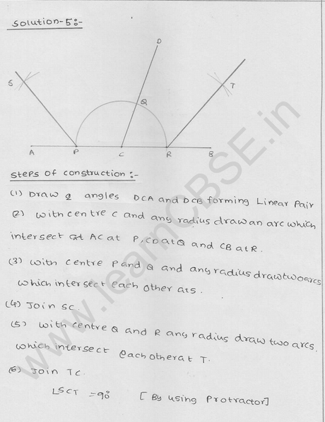 RD Sharma Class 9 solutions Chapter 17 Constructions Ex 17.2 Q 5