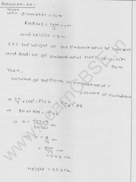 RD Sharma Class 9 solutions Chapter 19 Surface Area and volume of A Right Circular cylinder Ex 19.2 14