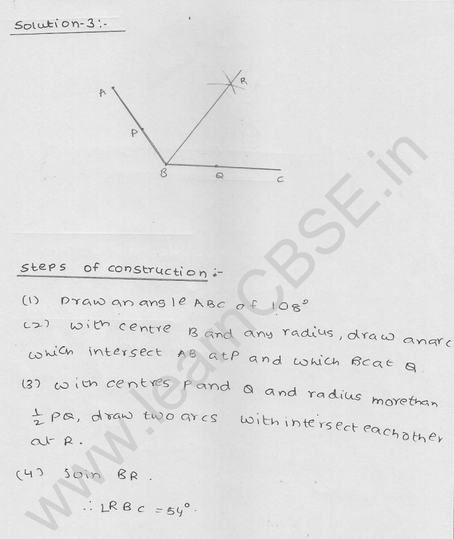 RD Sharma Class 9 solutions Chapter 17 Constructions Ex 17.2 Q 3