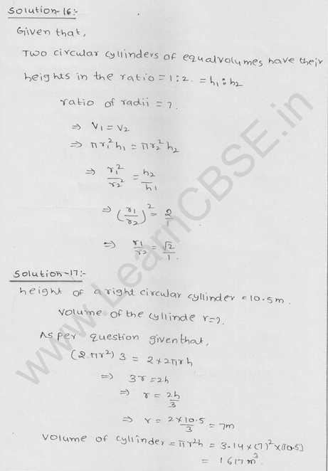 RD Sharma Class 9 solutions Chapter 19 Surface Area and volume of A Right Circular cylinder Ex 19.2 12