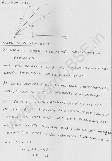 RD Sharma Class 9 solutions Chapter 17 Constructions Ex 17.2 Q 9
