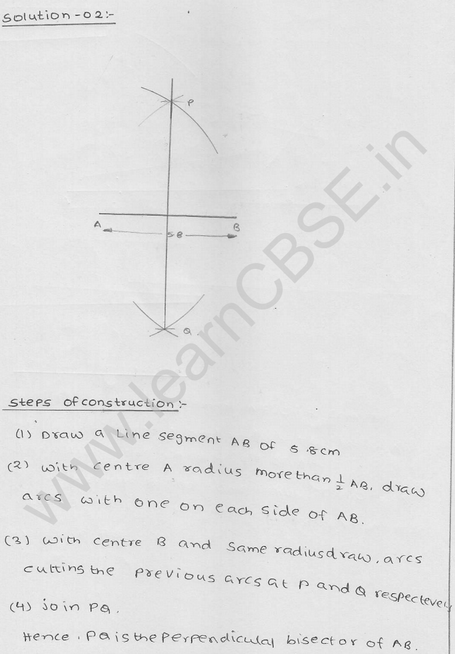 RD Sharma Class 9 solutions Chapter 17 Constructions Ex 17.1 Q 2
