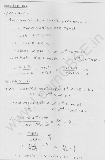 RD Sharma Class 9 solutions Chapter 20 Surface Area and volume of A Right Circular cone Ex 20.1 6
