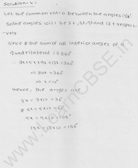 RD Sharma Class 9 Solutions Chapter 14 Quadrilaterals Ex 14.1 3