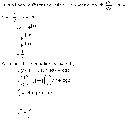 RD Sharma Class 12 Solutions Chapter 22 Differential Equations Ex 22.11 Q16-i