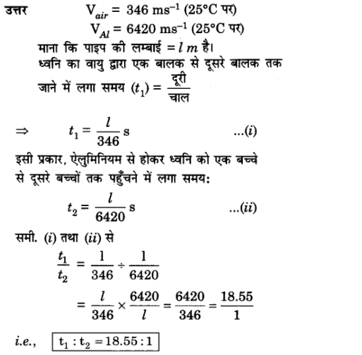 NCERT Solutions for Class 9 Science Chapter 12 Sound Exercises Question answers