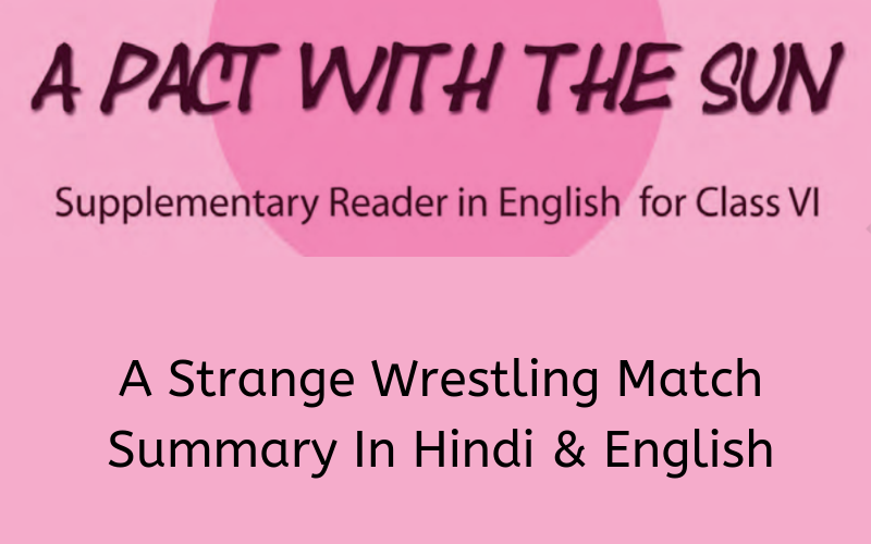 A-Strange-Wrestling-Match-Summary-Class-6-English