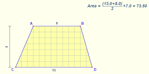 Area of a Trapezoid Formula