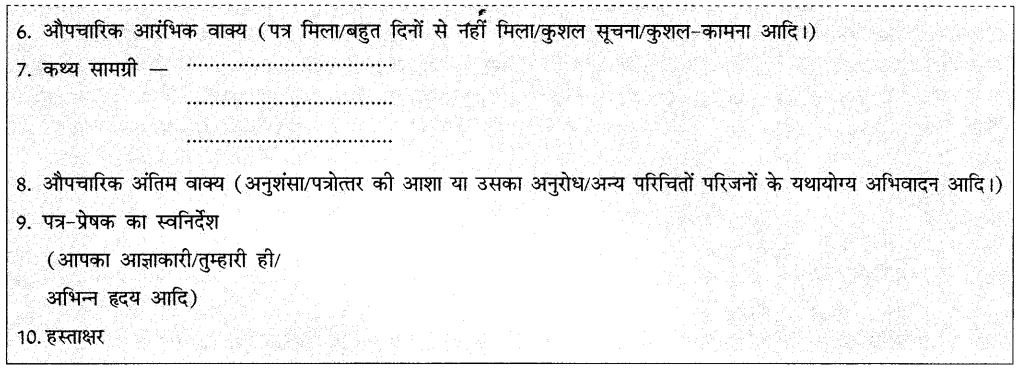 CBSE Class 11 Hindi कार्यालयी पत्र 4