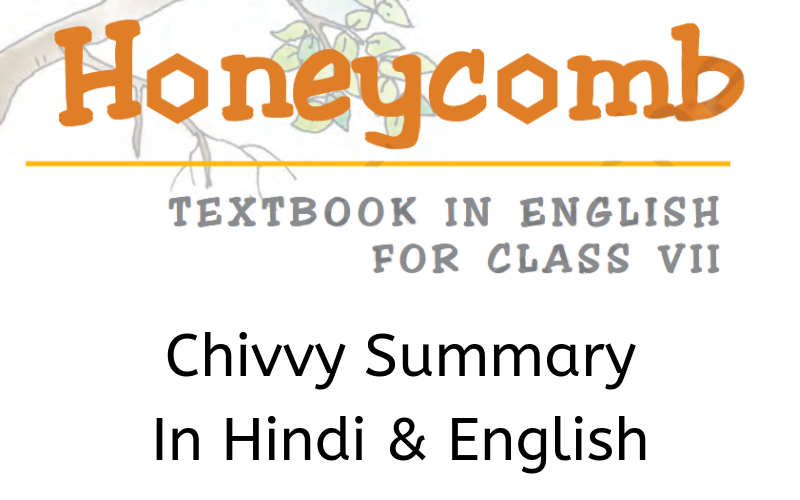 Chivvy-Summary-Class-7-English