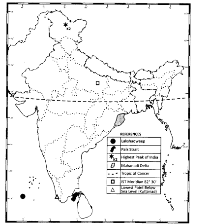 Class-11-Geography-NCERT-Solutions-Chapter-2-Structure-and-Physiography-Map-Skills-Q1