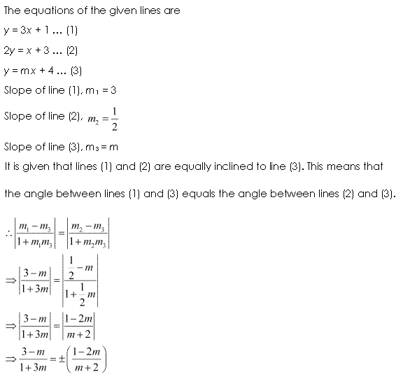 Class 11 Maths NCERT Solutions Chapter 10 Straight Lines Miscellaneous Exercise A19.1