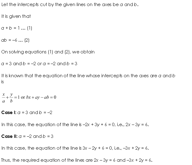 Class 11 Maths NCERT Solutions Chapter 10 Straight Lines Miscellaneous Exercise A3.1