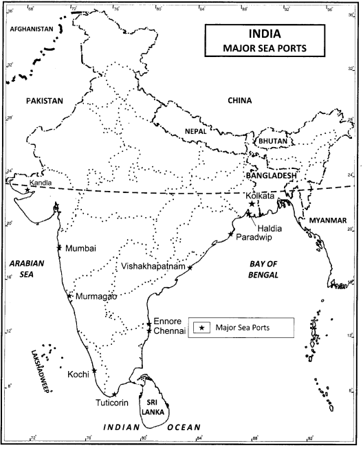 Class-12-Geography-NCERT-Solutions-Chapter-11-International-Trade-Map-Based-Questions-Q1