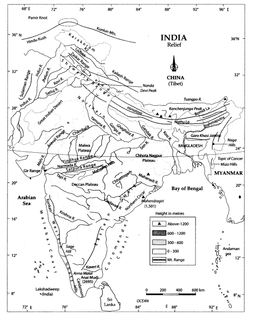 Class-9-Geography-Map-Work-Chapter-2-Physical-Features-of-India-0