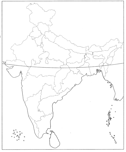 Class 9 Geography Map Work Chapter 2 Physical Features of India 3.1
