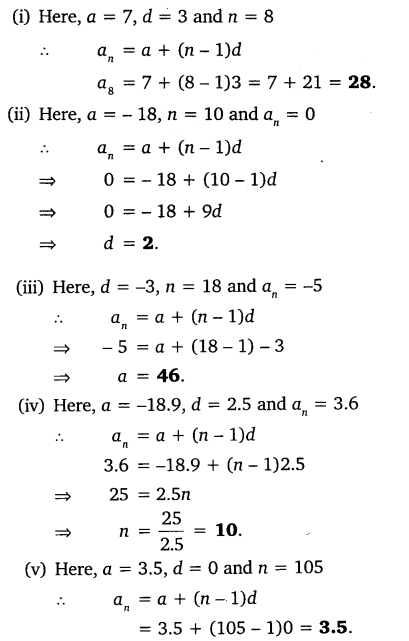 Ex 5.2 Class 10 Maths NCERT Solutions Arithmetic Progression Q1