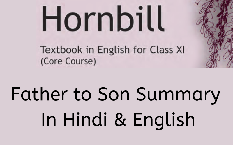 Father-to-Son-Summary-Class-11-English