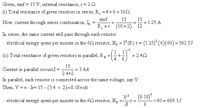 Frank ICSE Class 10 Physics Solutions Current Electricity 41
