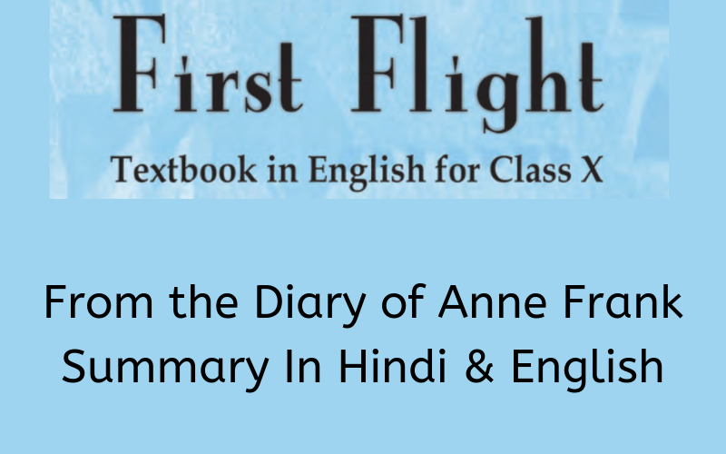 From-the-Diary-of-Anne-Frank-Summary-Class-10-English