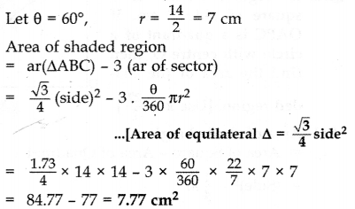 Important Questions for Class 10 Maths Chapter 12 Areas Related to Circles 62