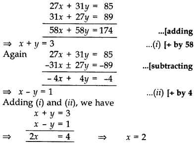 Important Questions for Class 10 Maths Chapter 3 Pair of Linear Equations in Two Variables 15