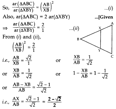 Important Questions for Class 10 Maths Chapter 6 Triangles 50