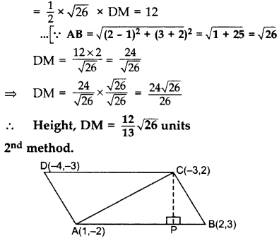 Important Questions for Class 10 Maths Chapter 7 Coordinate Geometry 54