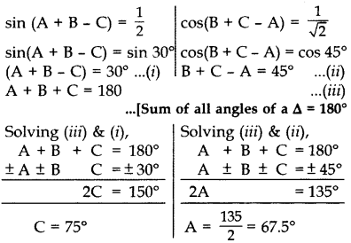 Important Questions for Class 10 Maths Chapter 8 Introduction to Trigonometry 36