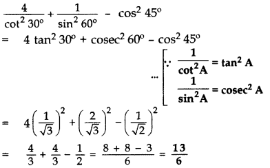 Important Questions for Class 10 Maths Chapter 8 Introduction to Trigonometry 38