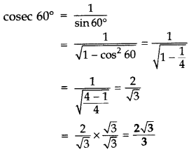 Important Questions for Class 10 Maths Chapter 8 Introduction to Trigonometry 45