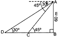 Important Questions for Class 10 Maths Chapter 9 Some Applications of Trigonometry 12