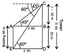 Important Questions for Class 10 Maths Chapter 9 Some Applications of Trigonometry 22