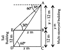 Important Questions for Class 10 Maths Chapter 9 Some Applications of Trigonometry 34