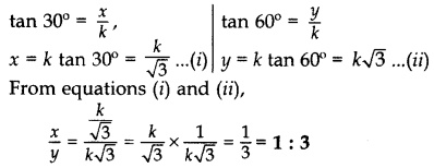 Important Questions for Class 10 Maths Chapter 9 Some Applications of Trigonometry 8