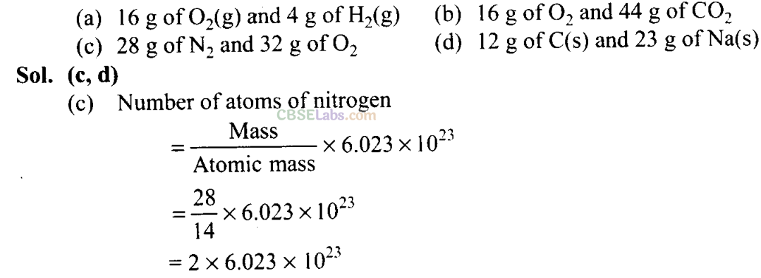 Some Basic Concepts Of Chemistry Class 11 Important Questions