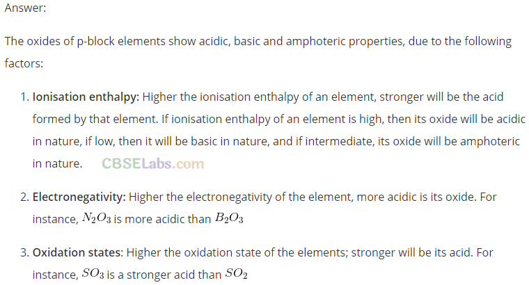 NCERT Exemplar Class 11 Chemistry Chapter 3 Classification of Elements and Periodicity in Properties