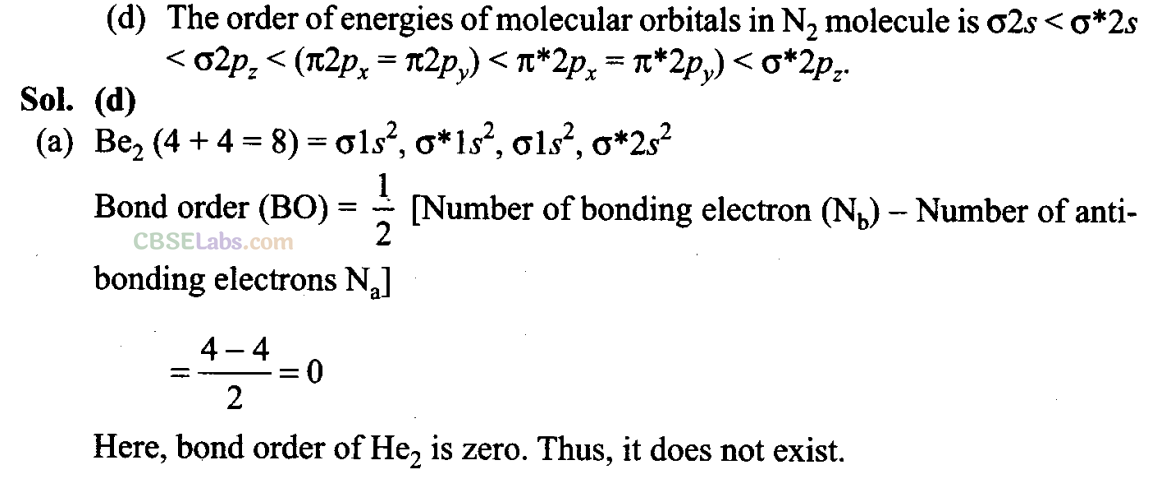 NCERT Exemplar Class 11 Chemistry Chapter 4 Chemical Bonding and Molecular Structure-7
